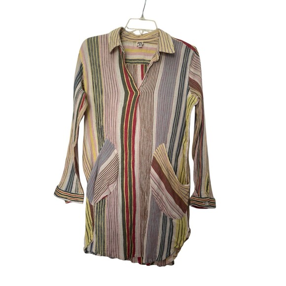 Ivy Jane Women's M Popover Tunic Top Blouse Boho Peasant Retro 70s Look - Picture 4 of 12